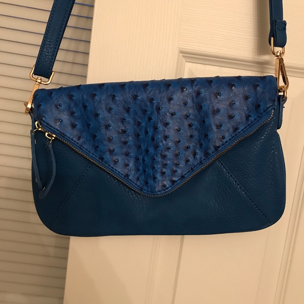 Cobalt blue cross body bag